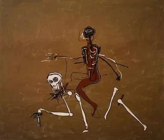 Jean-Michel Basquiat Riding With Death 1988